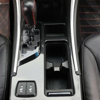 Pre Hyundai Sonata 2010 2011 2012 2013 Uhlíka Štýl Gear Box Panel Vody Držiak Krytu Výbava Auta-Styling