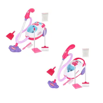 Pink Mini Vysávač Na Čistenie Nastaviť Upratovanie Hrá Vzdelávacie Hračky