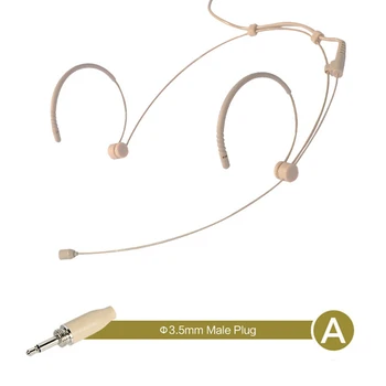 Univerzálny Dvojitý Earhook Headset Mikrofón Mic Headset Mikrofón Headworn 3,5 mm Dvojité Earhook Pre Sennheiser Pre Bezdrôtový Systém