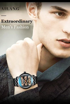 Luxusné Mechanické hodinky mužov duté zotrvačníka automatické pánske hodinky vodeodolné, z nehrdzavejúcej ocele, potápanie hodiny sss výstroj