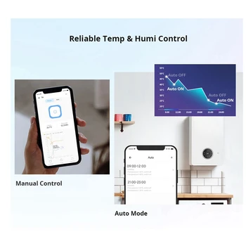 TH Pôvodu, Wifi Smart Switch S Teplota Vlhkosť Monitor Smart Home Pracovať S Ewelink Alexa Asistent