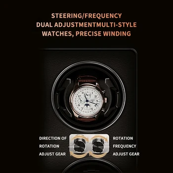 IBBETON Automatické Watch Winder Luxusné 1 2 3 4 6 9 Slot Mechanické Hodinky Trezor Nastaviteľné TOP Režimy Dreva Hodinky Úložný Box