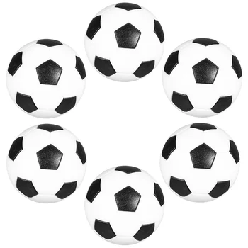 WINOMO 6pcs Čierne a Biele Mini Loptičky Stolný Futbal Lopty 32mm Footballs Náhrady