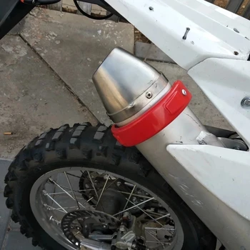 Univerzálne Motocyklové Výfukových Chránič 100mm-140mm Oválne sa Môžu Vzťahovať Výfuková Stráže Kryt motocykel výfukových ochranný kryt