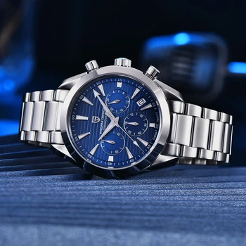 2022 Nové PAGANI DESGIN Top Značky pre Mužov Sport Quartz Hodinky Sapphire z Nerezovej Ocele, Vodotesné Chronograf Luxusné Reloj Hombre