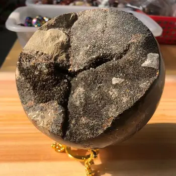 Prírodné kamene a minerály veľké krásne dragon septarian geode vajcia okolo 200-1000 g domáce dekorácie veľmi dobrá kvalita