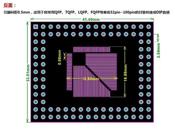 10pcs/VEĽA QFP TQFP LQFP TQFP32 TQFP44 TQFP64 TQFP80 TQFP100 0,5 MM 0.8 MM Ihrisku IC adaptér Zásuvky / Adaptér doska a PCB