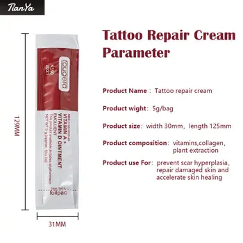 100 Kusov Mliečno-Bieleho Repair Cream Tetovanie Jazva Opravy Vitamín D Masť Čisto Prírodné, Bezpečné Ingrediencie, Direct Mail