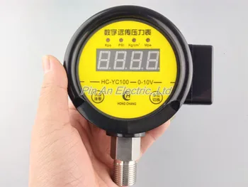 DC12V-24v 0-0.6 MPA Digitálne diaľkové tlakomer konštantnom tlaku prívod vody Digitálne diaľkové tlakomer