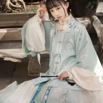 Jednotné Vyhovovali Cosplay Kostým Čínskej Tradičnej Hanfu Klasické Elegantné Dávnych Vyšívané Princezná Rozprávky Ľudové Tlače Tanečné Šaty