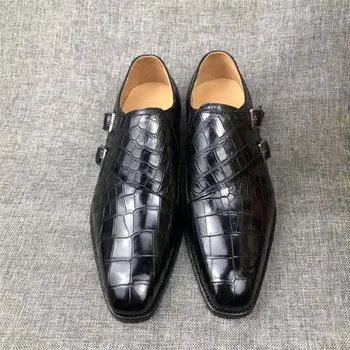 Chue nový krokodílej kože mužov obuv muži krokodílie topánky mužov formálne topánky, svadobné hostiny podnikania