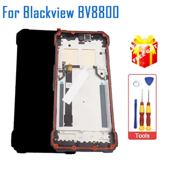 Nový, Originálny Blackview BV8800 Dotykový Displej + Displej LCD + Rám Montáž Náhradné Príslušenstvo Pre Blackview BV8800 Telefón