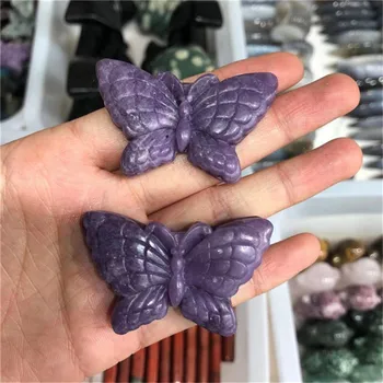 Lepidolite Motýľ Ručne Vyrezávané Liečivé Kamene, Pre Domáce Dekorácie