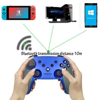 Pre Nintend Switch, NS-Switch, Herné Konzoly Gamepad Bezdrôtový Bluetooth Gamepad Hra Ovládač Regulátor so 6-Os Rukoväť