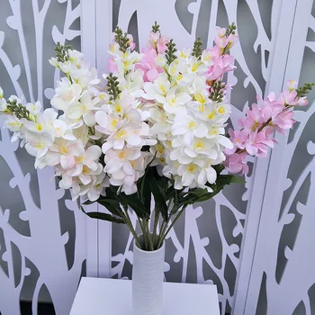 3ks/veľa Simulácia Hyacint Kvet Umelé Rastliny Domov Stôl Dekorácie, Svadobné, Kvetinové Steny Falošné Kvety Delphinium