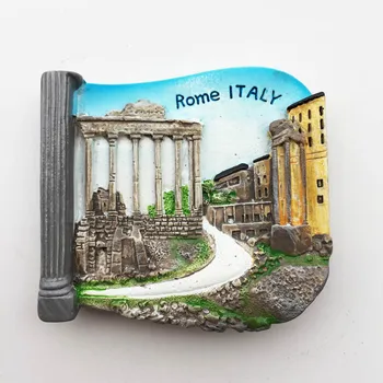 QIQIPP Taliansko kapitálu Ríme scénické škvrny historických miest cestovného ruchu pamätné darčeky remeslá magnetické chladnička nálepky
