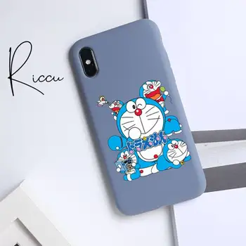 Chenel Doraemon mačka Telefón puzdro pre iPhone 8 7 6 6 X Plus SE 2020 XR 11 12 Pro mini pro XS MAX Candy Green Silikónové puzdro