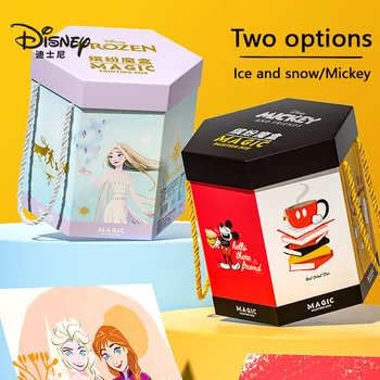 Disney Mickey Hex Okno Nástroj na Kreslenie Detí Rysovacie Pero Sada Darčeka Chlapci A Dievčatá Ručne Maľované Umelecké Kefa Darček Písacie potreby