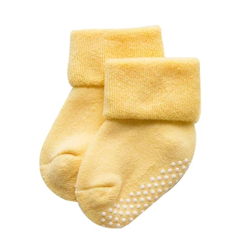 1 Pár Bavlna Baby Ponožky Jeseň a v Zime Zahustiť Teplé Novorodenca Chlapec Dievča Ponožky