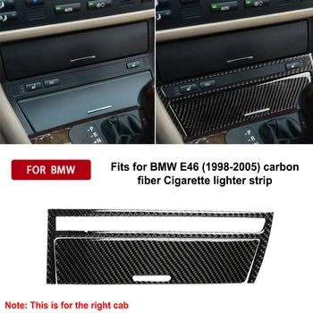 Pre BMW E46 1998-2005 3 Séria Uhlíkových Vlákien Interiér Auto Samolepky Centrálne Ovládanie CD Panel Výstroj Kryt Výbava Obtlačky Accessorie