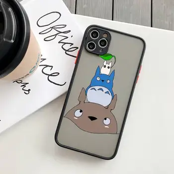 Môj sused Totoro Štúdio Ghibli anime Telefón Prípade matné transparentné Na iphone 11 12 13 7 8 plus mini x xs xr pro max kryt