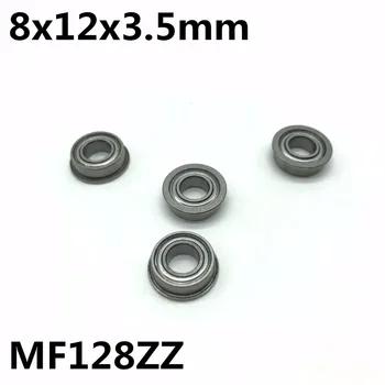 50Pcs MF128ZZ 8x12x3.5 mm Príruba ložiska isko Vysokej kvality Rozšírené MF128Z MF128