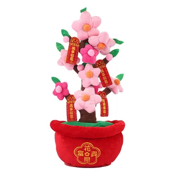 2023 Čínsky Lunárny Nový Rok Na Jar Slávnostné Črepníkové Rastliny Fortuna Maskot Kvetinový Ornament Strany Prospech Domovskej Tabuľke Umelecké Dekorácie