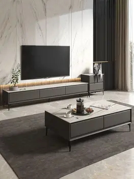 Rockboard konferenčný stolík TV kabinet zmes stenu skriňa moderného jednoduchá malá obývacia izba minimalistický kožené TV skrinka