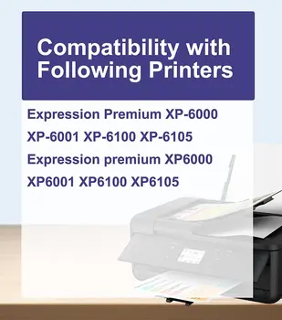 Atramentové Kazety Kompatibilné pre Epson 202 XL 202XL pre Epson Expression Premium XP-6100 XP-6105 XP-6000 XP-6005 XP-6001 Tlačiarne (5