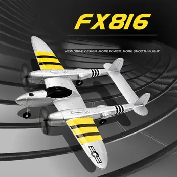 Fx816 Diaľkové Ovládanie Klzáku P38 Fighter Pevné krídlo Drop-Odolný Modelu Lietadla Hračky Pre Deti Vianočné Sviatky Darčeky