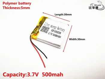 Liter energie batérie Dobré Qulity 3,7 V,500mAH,503030 Polymer lithium ion / Li-ion batéria pre HRAČKA,POWER BANKY,GPS,mp3,mp4