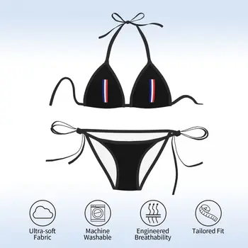 Francúzska Vlajka Sexy Bikiny Sety 2022 Nové Plavky s uväzovaním za Ženy Bather Plávanie Oblek Lete Biquini XXL