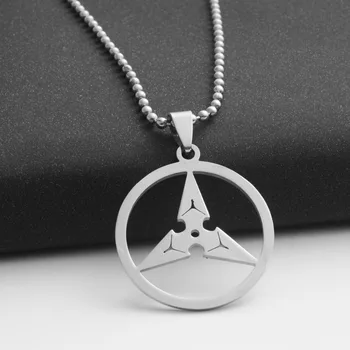 Z nehrdzavejúcej ocele trojuholník šípky prívesok charm náhrdelník geometrické kolo trojuholník šípku náhrdelník hry hodinky pioneer šípky šperky