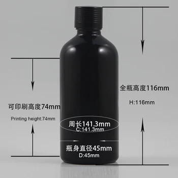 100ml prázdne black e-liquid kvapkadla fľaša na predaj dobre, veľkoobchod kozmetické balenia esenciálny olej, sklenené fľaše