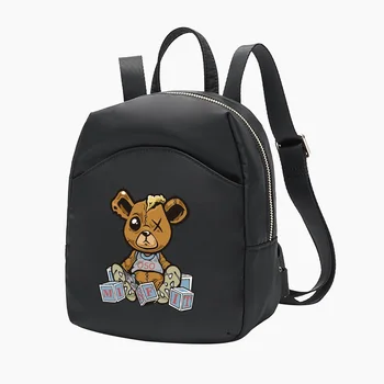 2022 Nové dámske Mini Batoh Cestovné Školské tašky pre Dievča Crossbody Taška Dizajnér Batohy Medveď Série Vzor Nákupní Taška