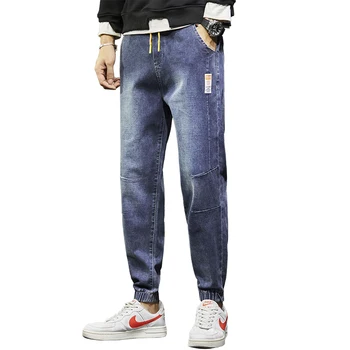 Pánske nohavice 2021 jar Harlan jeans pánske voľné rovno legíny, nohavice kórejský štýl, moderný slim módne pánske dlhé nohavice