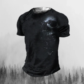 Letné T-shirts Lebky T Shirt 3d Tlač Nové Tričko Pre Mužov 2022 pánske Oblečenie Nadrozmerné T-shirt Streetwear pánske T-shirt Top