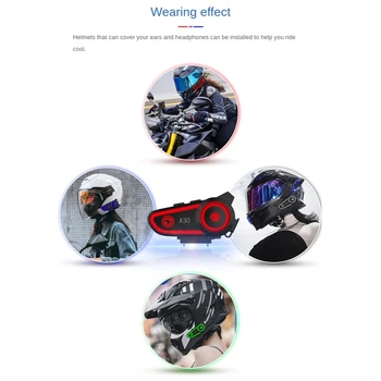 Motocykel Bluetooth Helmy, Slúchadlá Nepremokavé Bezdrôtové Slúchadlá Stereo Prachotesný Hudobný Prehrávač Pre Moto Na Koni