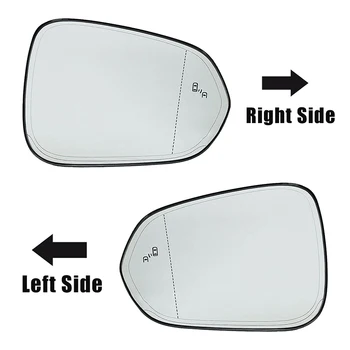 Ľavé Dvere Krídlo Bočné Zrkadlo, Sklo, Vyhrievané Blind Spot Upozornenie s Podklad Doska pre Lexus RX 16-20 NX 15-20