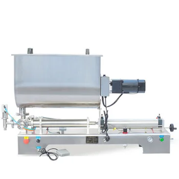 10-100 ML Liquid Náplň Stroj Horizontálne Pneumatické plniaci stroj S Miešania Funkciu pre chili vložiť sezamový vložiť Náplň