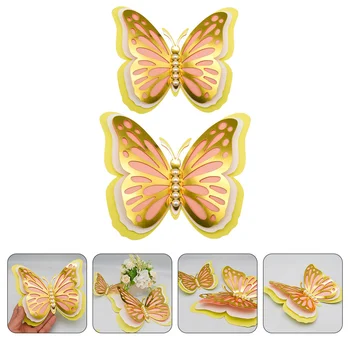 Stenu Motýle Nálepky 3D Ozdobné Dekorácie Vymeniteľné Diy Dekor Muralbedroom Domov