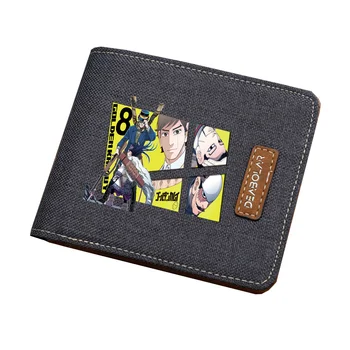 Študent zberateľská Karta kabelku Anime Zlaté Kamuy peňaženky Muži ženy krátke tlač Plátno peňaženky teenagerov kabelku