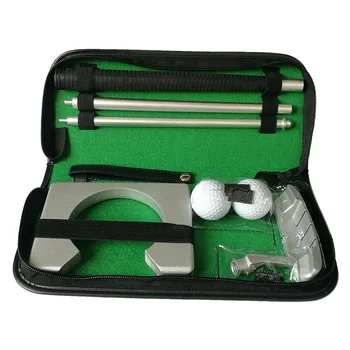 Všetko v 1 Golf Putter Uvedenie Tréner Prenosné Krytý Vonkajší Golf Uvedenie Cvičí Kit Set učebné Pomôcky Nástroj Zariadenia D0893