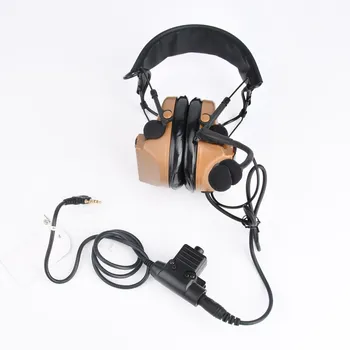 Wadsn Softair Comta II Taktické Headset Mikrofón s U94 Vojenskej služby PTT Kenwood pre Baofeng Rádio C2 Slúchadlá na Zníženie Hluku